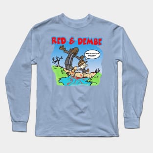 Red and Dembe Calvin and Hobbes Style Long Sleeve T-Shirt